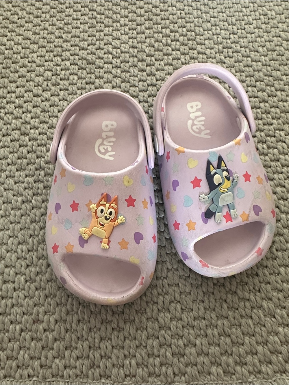 Bluey and Bingo Clog Sandals - Hearts & Stars